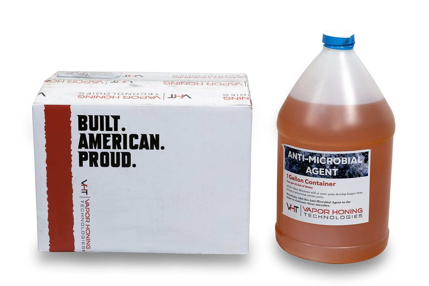 008 vapor honing anti microbial agent 1 gallon container and box