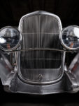 01 1932 Ford Roadster bare metal grille and headlight buckets early build stage
