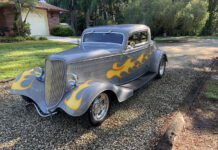 01 1934 ford three window model 40 front three quarter