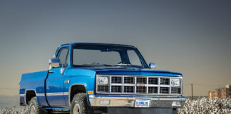 01 1981 gmc k15 front view squarebody classic grille chrome bumper lifted stance