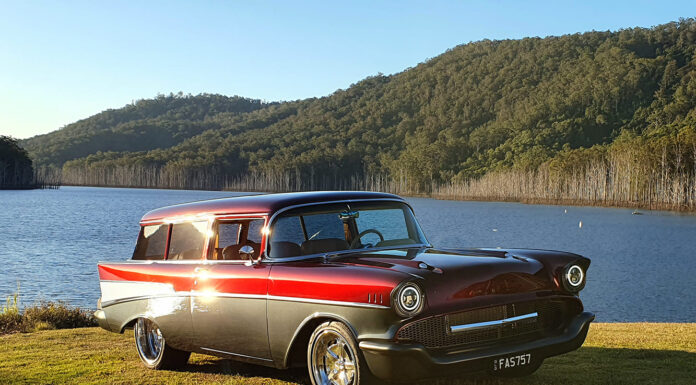In Your Garage: Elton Walker’s 1957 Chevy wagon 01 in your garage elton walker 1957 chevy wagon front three quarter view