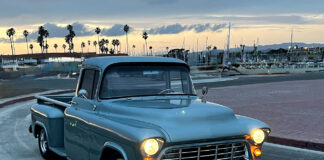 01 john nutt 1955 chevy 3200 stepside driving
