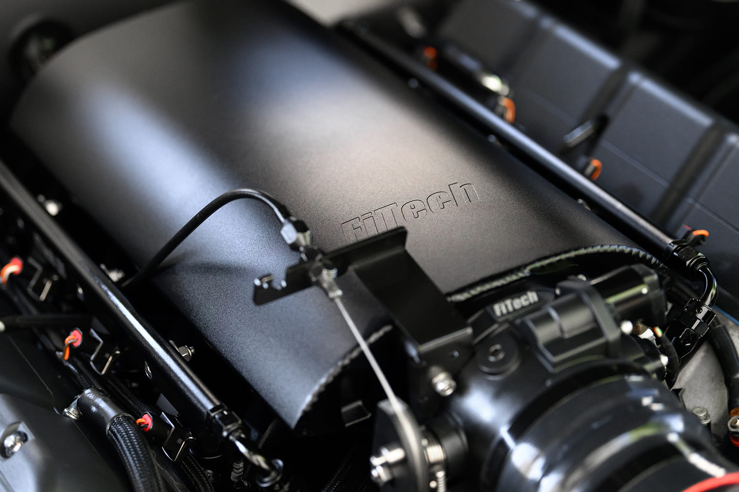 010 1969 Chevelle FiTech matte black intake system EFI conversion build