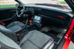 011 1988 IROC Z Camaro custom interior Z28 dash badge suede seats red stitching