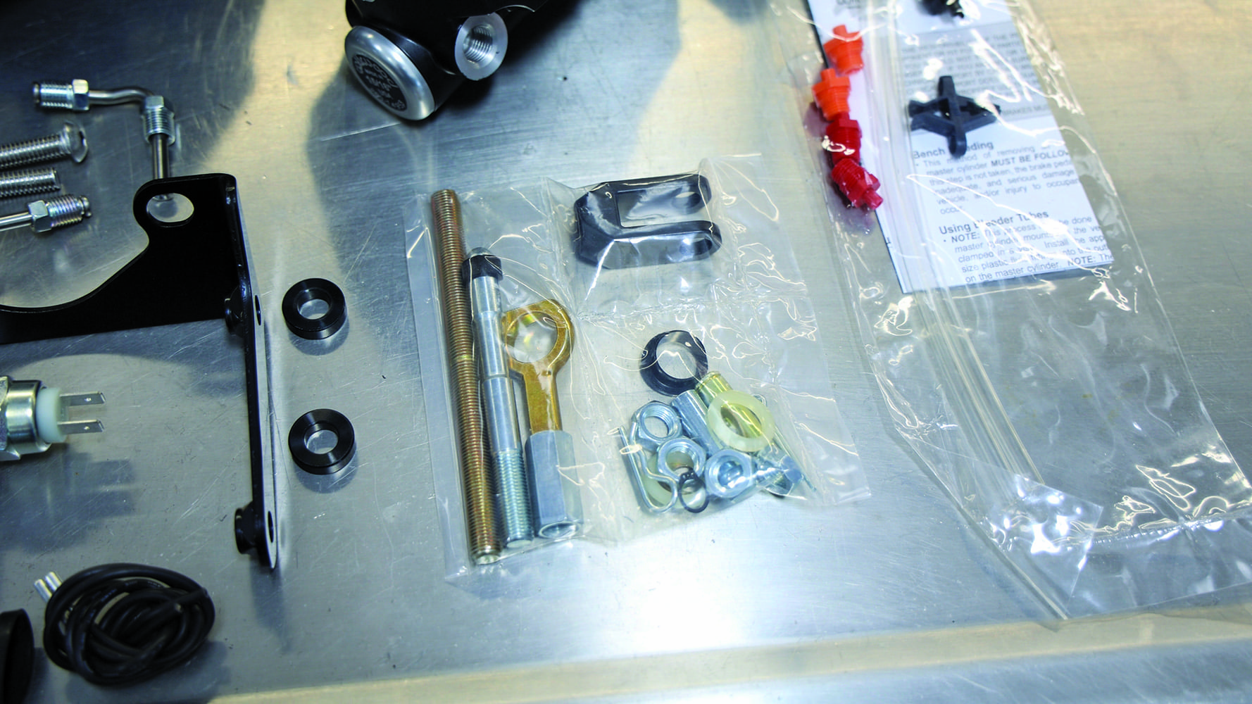 012 Wilwood brake kit hardware master cylinder install components