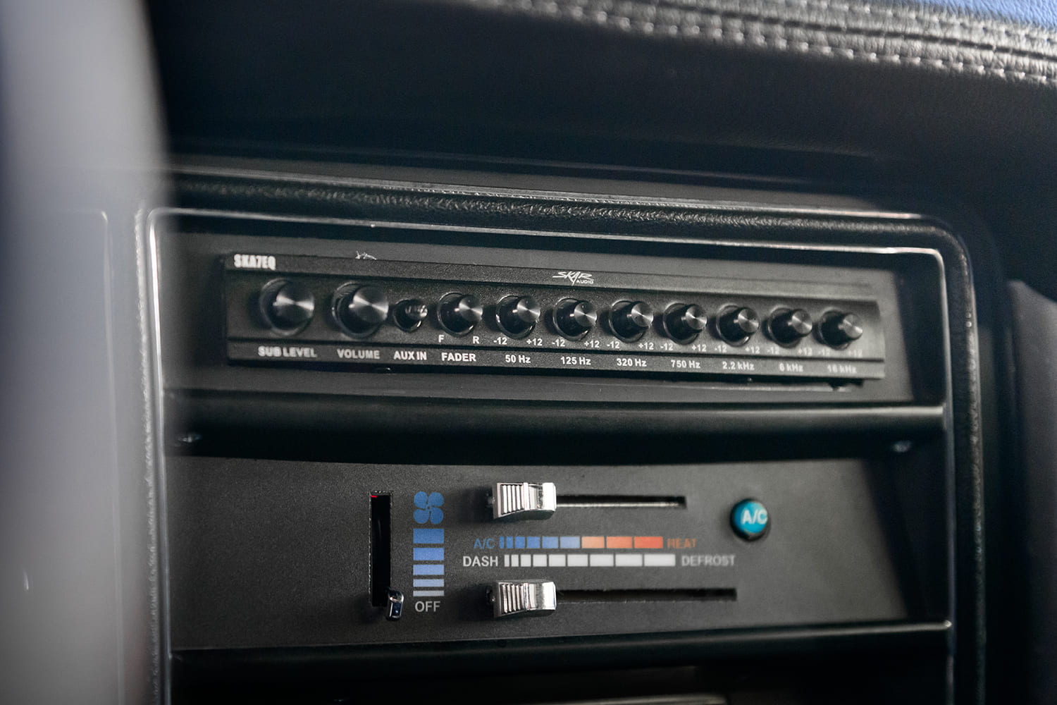 016 1969 Chevelle Sky High Audio EQ system dash mounted vintage style controller