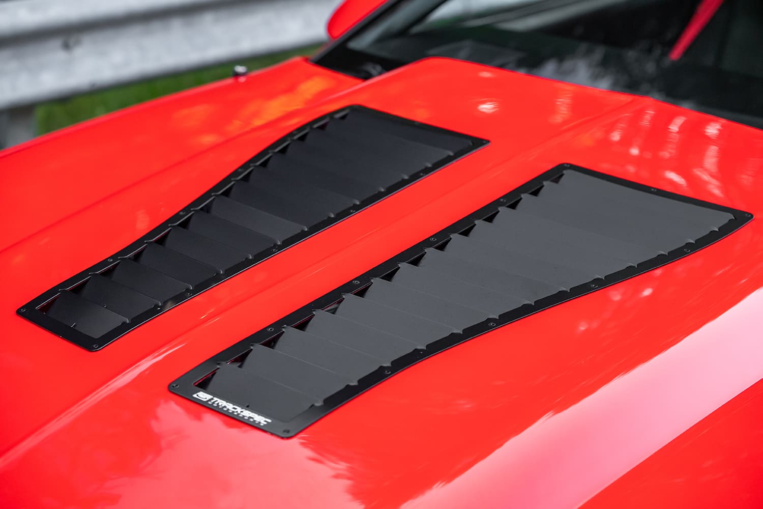 016 1988 IROC Z Camaro TrackSpec hood vents black aluminum high flow design