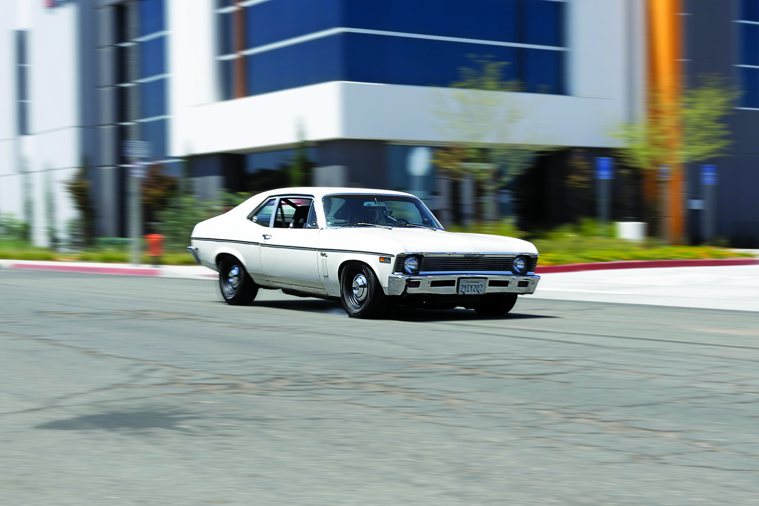 018 1969 Chevy Nova driving test new Wilwood brakes in action