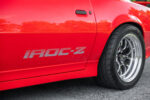 018 1988 IROC Z Camaro side view IROC Z decal red paint wide tire setup