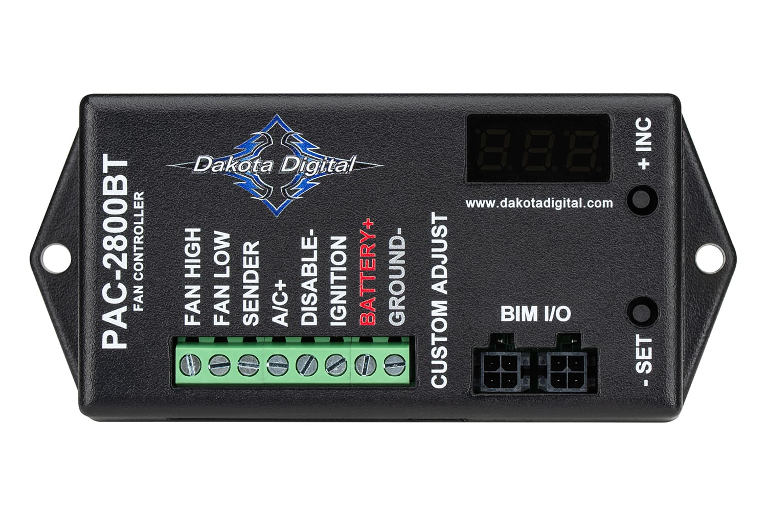 018 Dakota Digital PAC 2800BT programmable fan controller with dual speed AC input and Bluetooth support