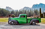 03 1947 Dodge classic pickup hot rod build green paint wide wheels custom setup