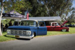 03 1964 Ford F 100 blue white patina bagged slammed static stance show truck