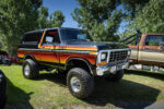 05 1978 Ford Bronco Ranger XLT black orange yellow stripes lifted show build