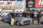 06 1955 Chevy Bel Air silver custom with show team at Beech Bend Tri Five Nationals