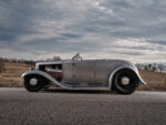 08 1932 Ford Roadster raw metal side profile full fenders and smooth lines