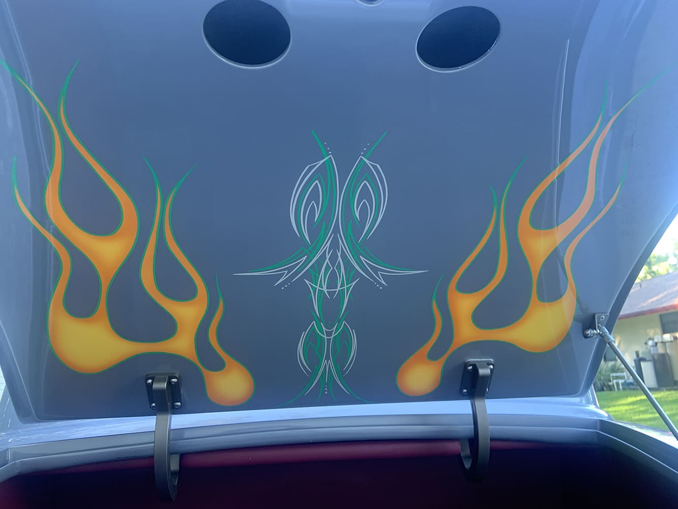 08 1934 ford three window model 40 rear flames