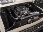 08 1966 Chevrolet Suburban engine bay with supercharged LS engine black accents and custom plumbing