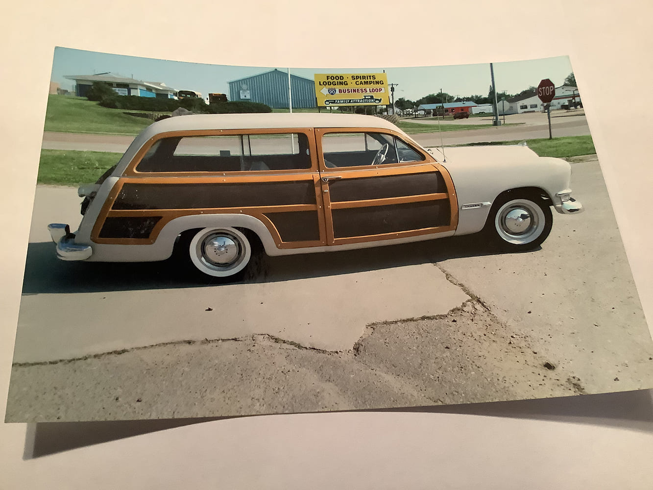 08 dennis novy 1950 ford woodie old photograph
