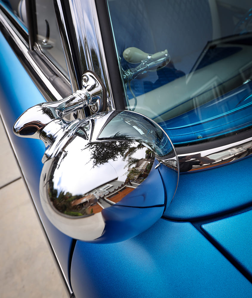 10 1953 Mercury Monterey hood pinstripe detail nosed front and unique bumper mod