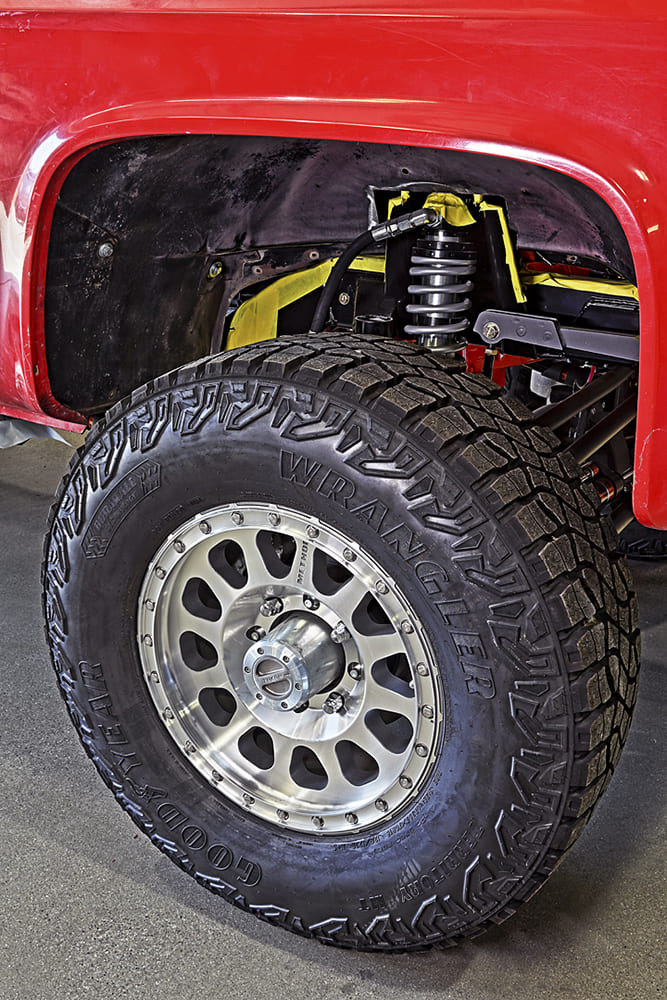 10 1985 chevy squarebody TIG welding detail on panel edge during custom bodywork fabrication