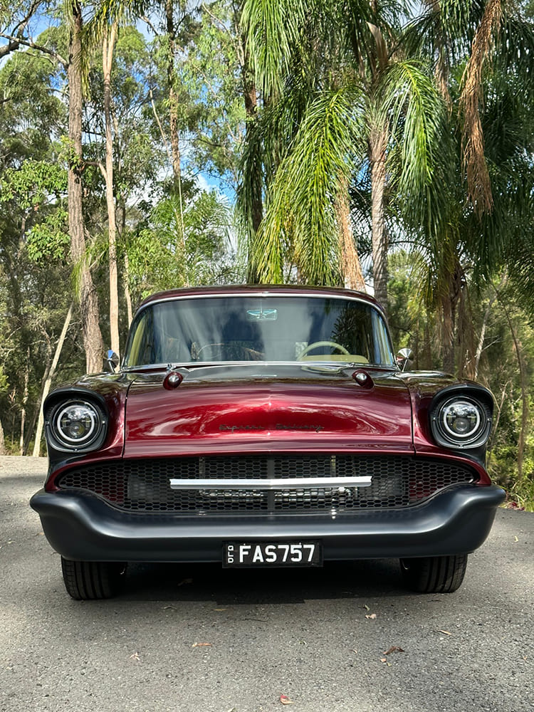 10 in your garage elton walker 1957 chevy wagon front view