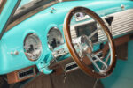 11 1948 GMC truck turquoise dash chrome steering column custom gauges retro mod