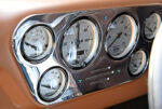 11 1955 Ford F 100 custom AutoMeter gauges polished cluster RPM speed fuel volts