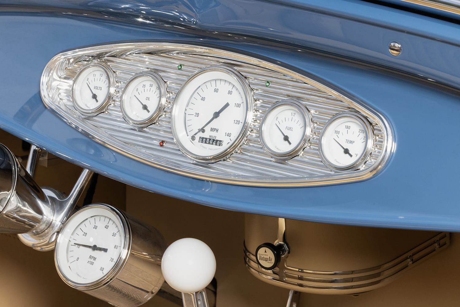 12 1929 Ford Roadster Classic Instruments gauge cluster Vintage Air dash