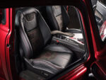 17 1953 chevy 3100 custom seats suede inserts red stitch sports interior