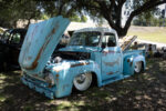18 1954 Ford F 100 patina blue slammed static stance wide whitewalls vintage