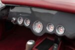 18 1956 Corvette full gauge cluster with silver bezels red needles and graphite dash panel