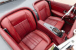 19 1956 Corvette red leather sport seats with vertical stitching and smooth bolsters