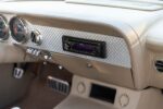19 1962 Chevy Impala Kenwood head unit custom inset engine turned bezel clean install