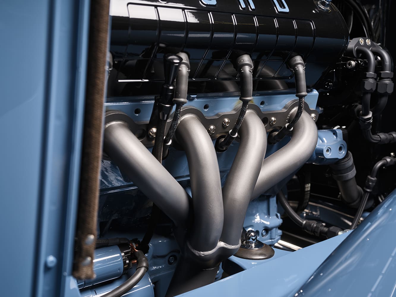 20 1932 Ford Roadster custom headers ceramic coated equal length exhaust tight bay fitment