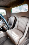 22 1947 Dodge custom interior twin bucket seats retro tan leather tuck and roll
