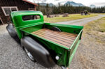 30 1947 Dodge custom bed wood plank floor smoothed tailgate polished green finish