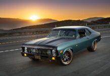 001 1972 Chevy Nova LS1 swap matte hood pro touring bronze wheels