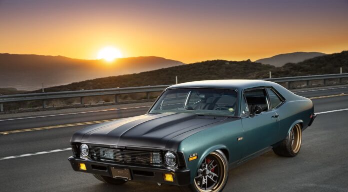 001 1972 Chevy Nova LS1 swap matte hood pro touring bronze wheels