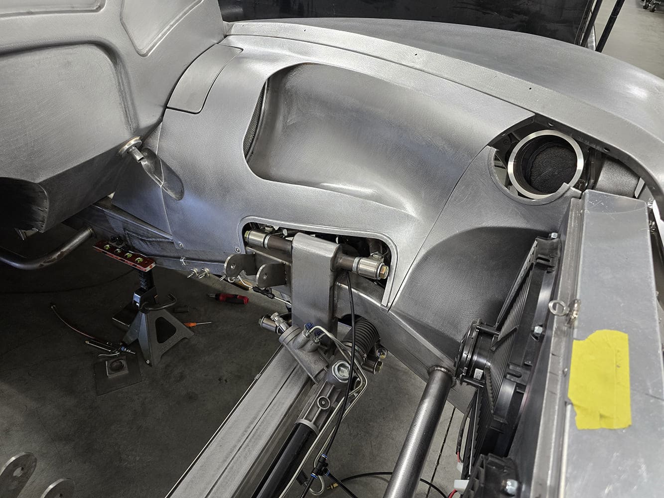 10 1951 Chevy inner fender structure and radiator support fabrication hot rod build