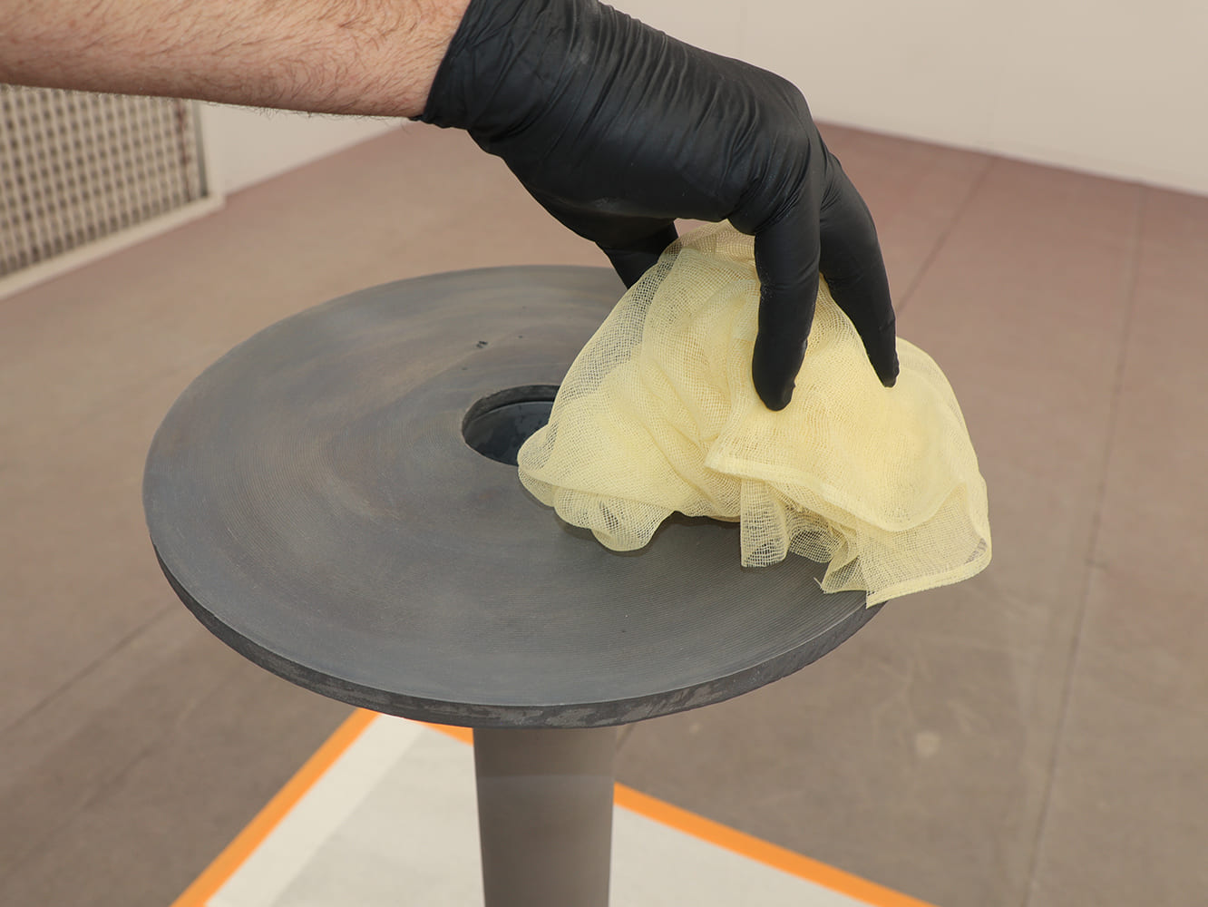 10 Tack cloth final wipe before POR 15 coating application