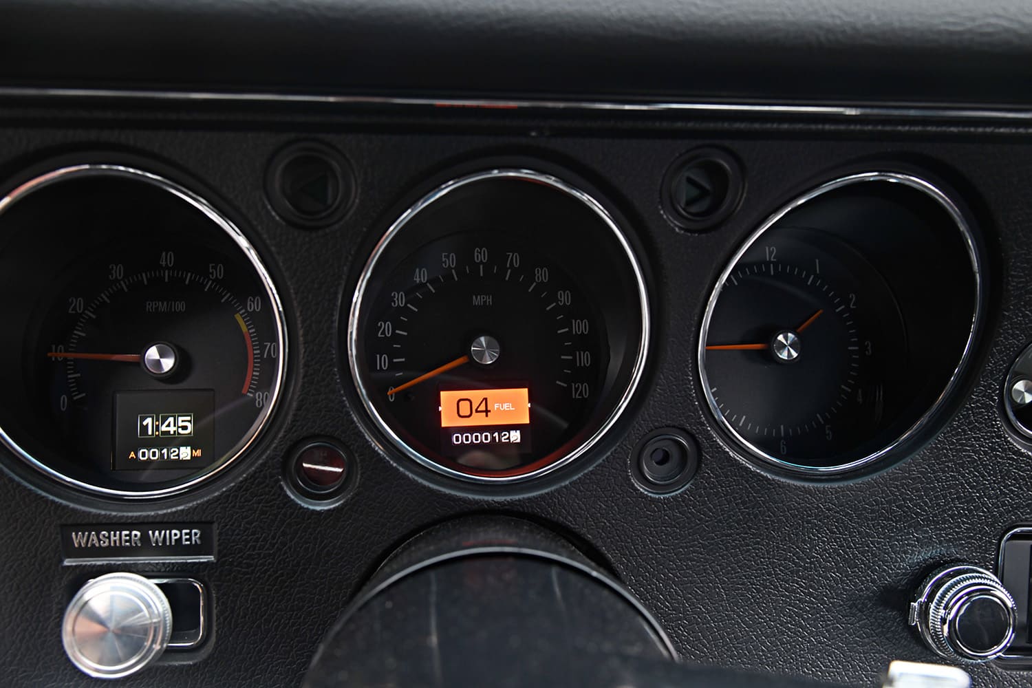 11 1976 Chevy C30 digital cluster RPM MPH WASHER WIPER switch