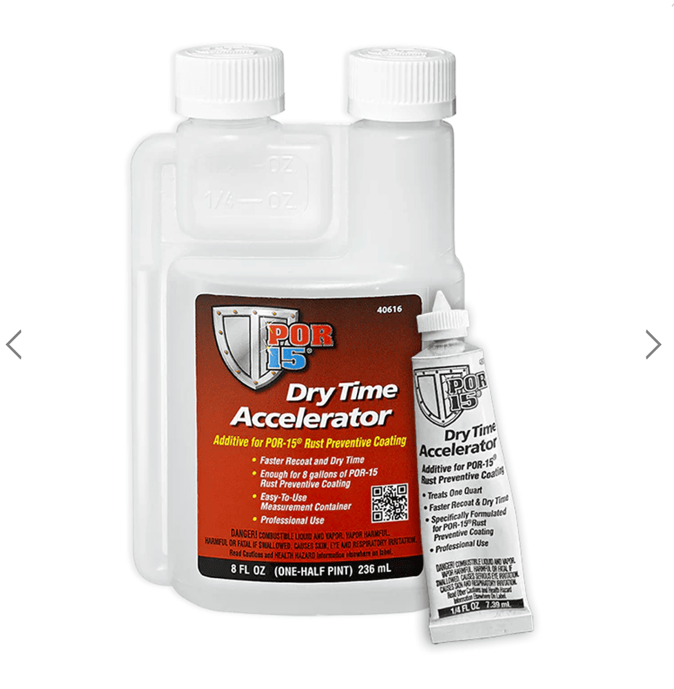 12 POR 15 dry time accelerator additive bottle and tube for faster curing and recoating