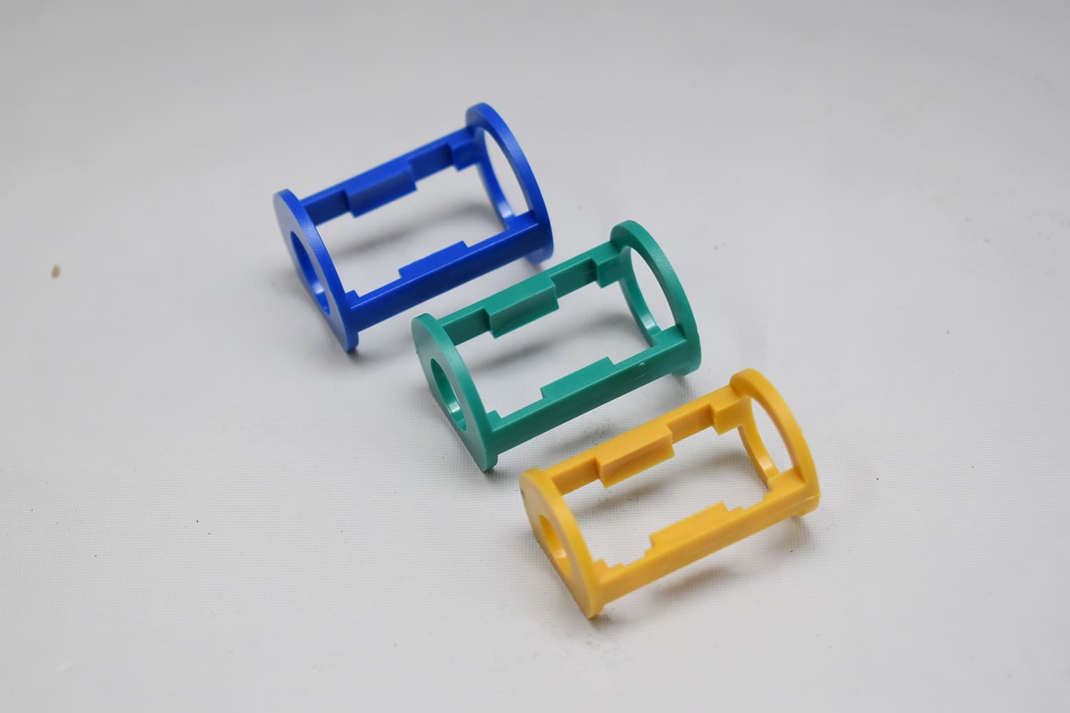 17 1951 Chevy AC hose color clip set blue green yellow spring lock retainer kit