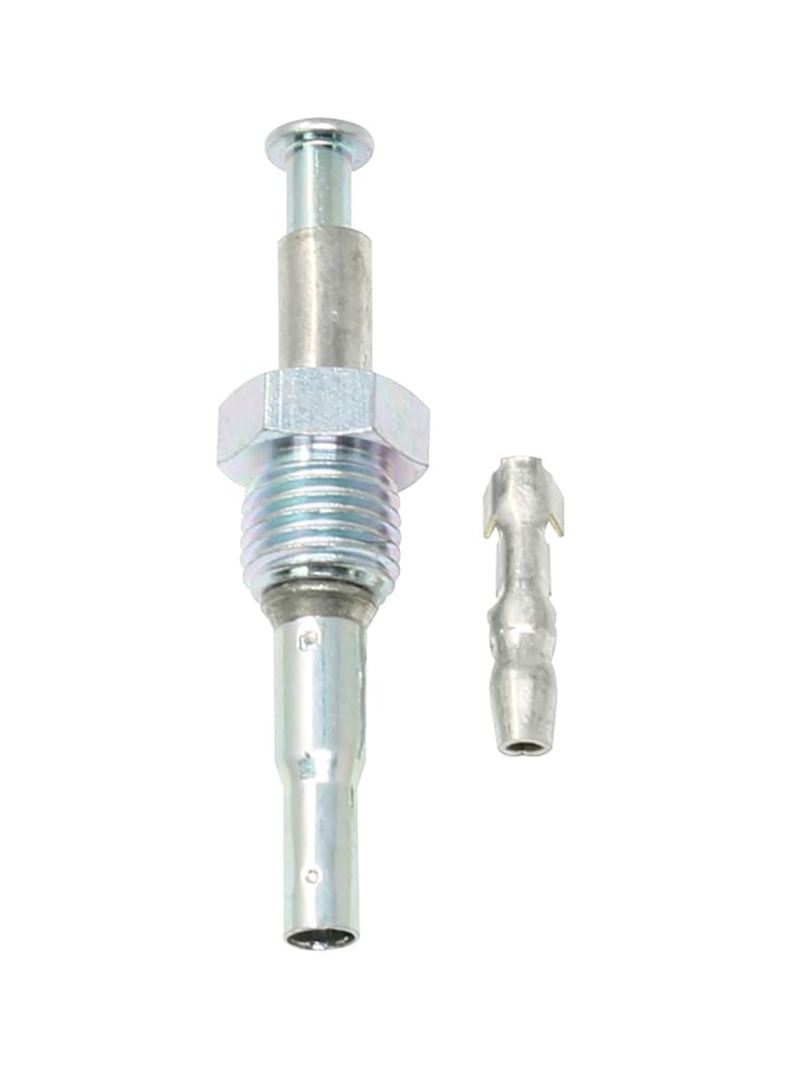 35 Threaded push button plunger cylindrical crimp terminal metal components