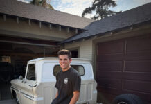 01 Chevrolet C10 truck custom chassis modification garage driveway