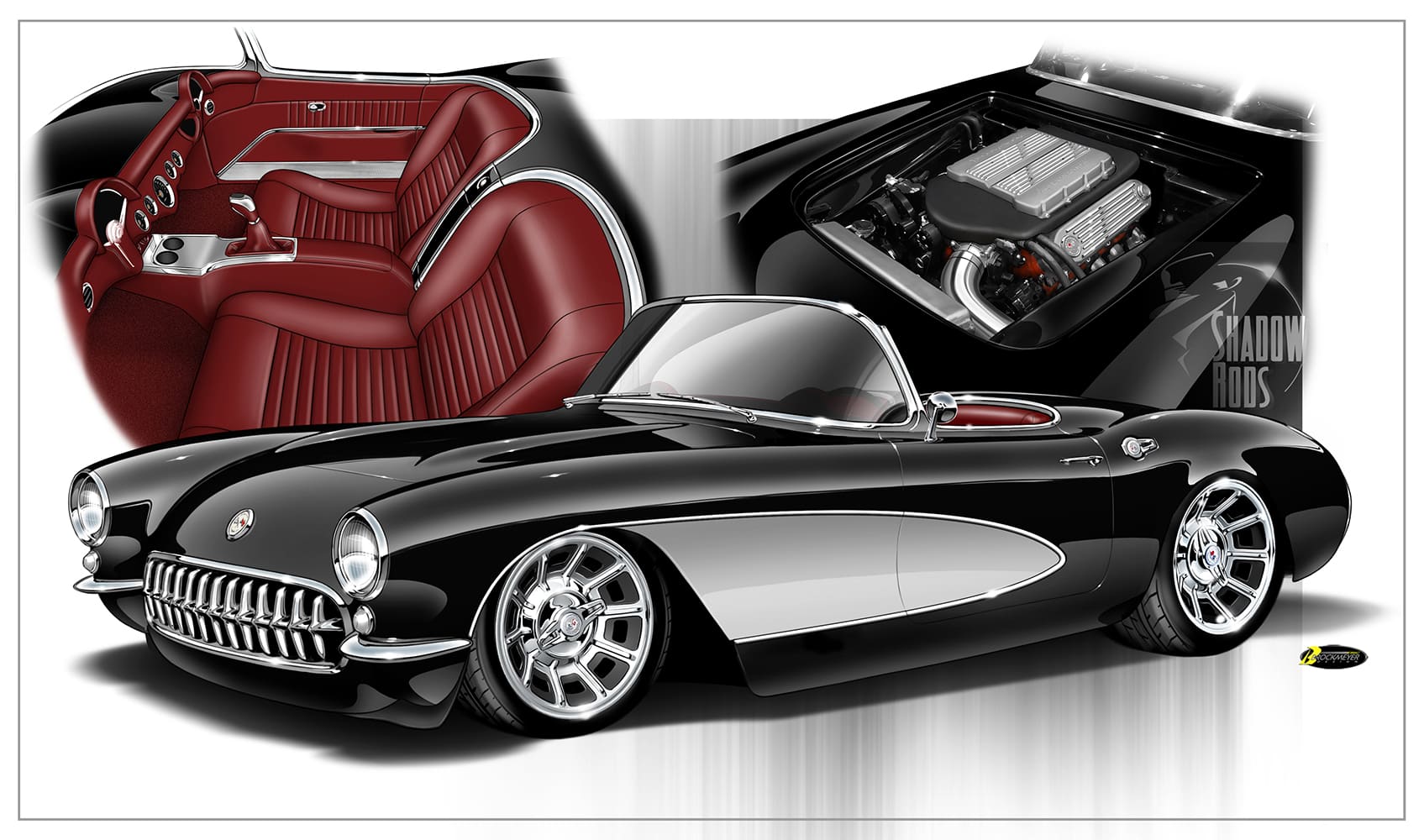 02 1957 corvette XL57 hall greening