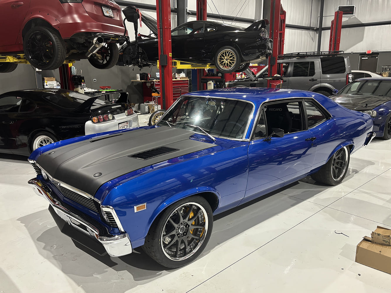 02 Colbert 1968 Chevy II Nova front three quarter view driver side