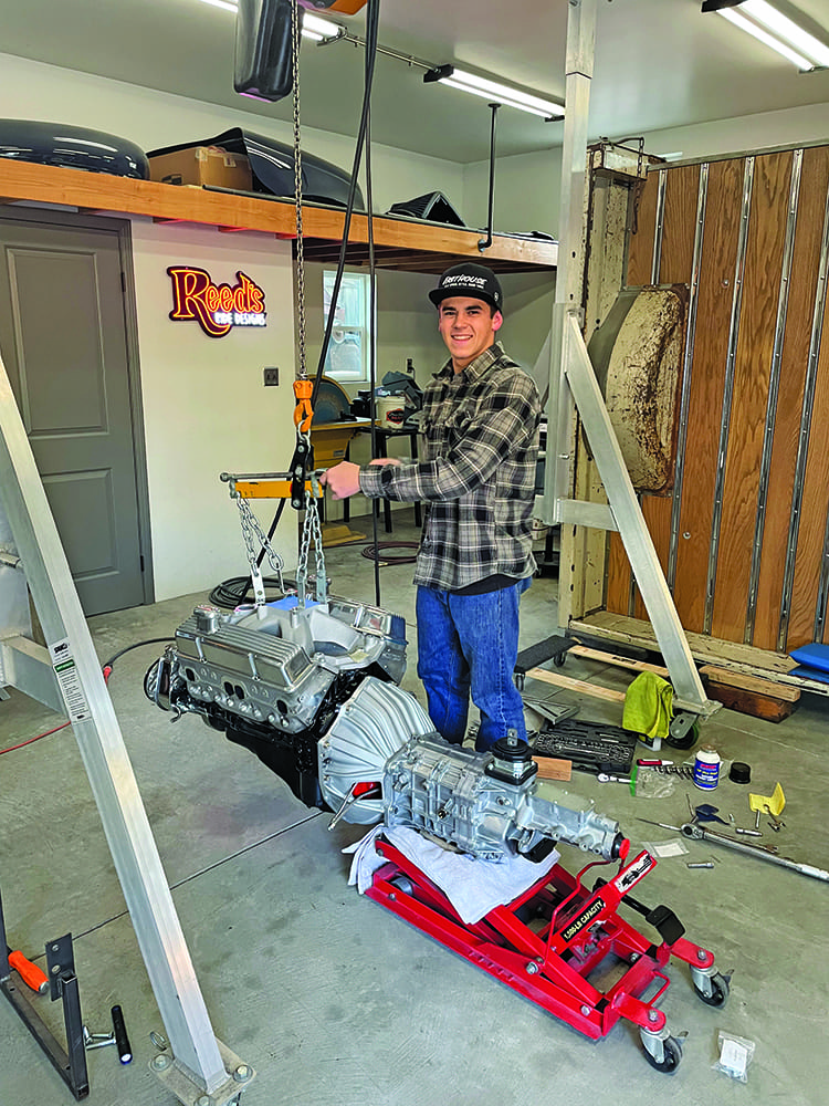 12 preparing drivetrain engine and transmission lift 1960s Chevy C10