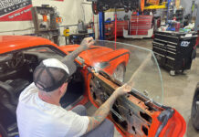 000 1971 camaro driver door glass install classic muscle car restoration shop