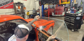 000 1971 camaro driver door glass install classic muscle car restoration shop